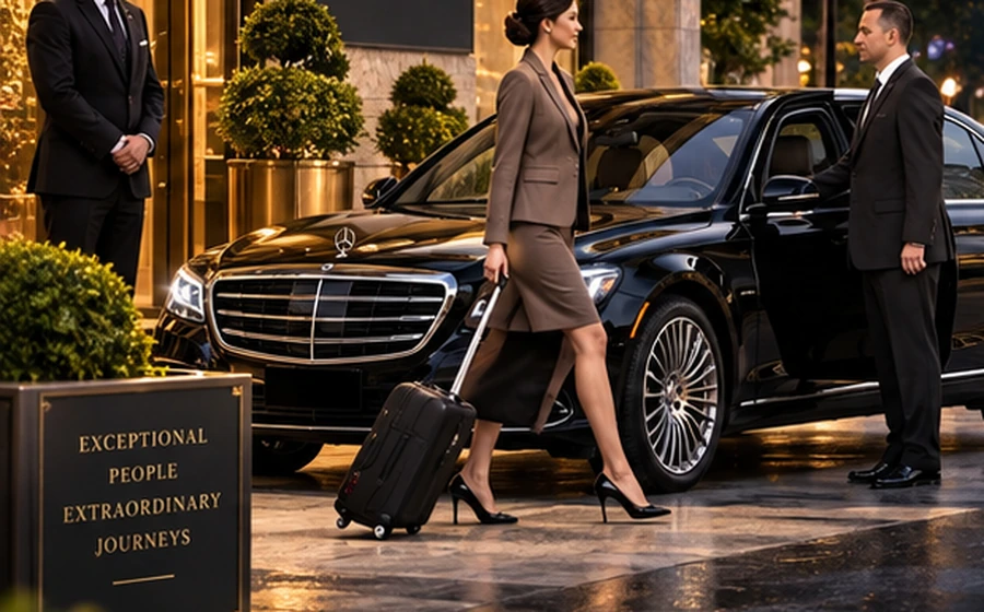 Executive sedan with chauffeur in Boston