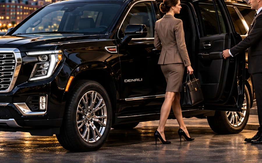 Premium SUV with chauffeur in Boston